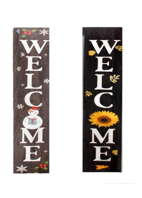 ITEM KOP 21398 - 47.5"X8" DOUBLE SIDED FALL/CHRISTMAS PORCH SIGN