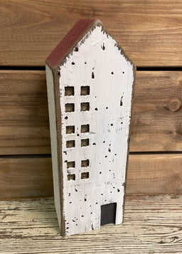 ITEM KOP 21485 - 3.5"X10" WOODEN VILLAGE HOUSE