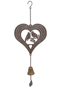 ITEM KOP 22664 - 9.5"X25.5" METAL CARDINAL BELL DANGLER