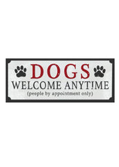 ITEM KOP 23857 - 20"X8" DOGS WELCOME SIGN