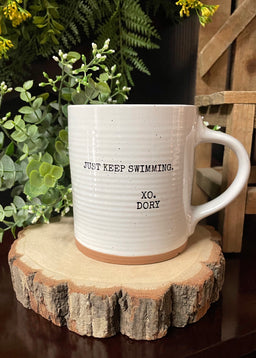 ITEM KOP 25172 - 3.5"X4.25"X5" CERAMIC QUOTE MUG -  XO DORY