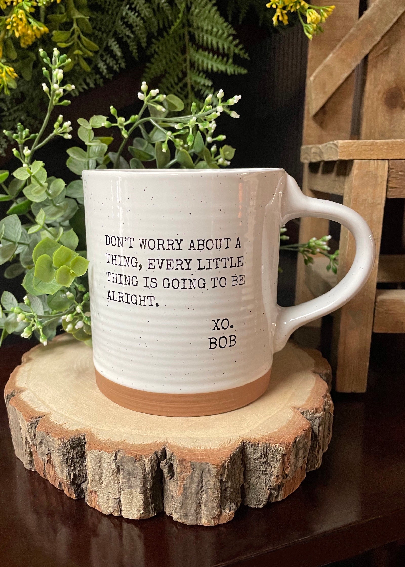 ITEM KOP 25179 - 3.5"X4.25"X5" CERAMIC QUOTE MUG -  XO BOB