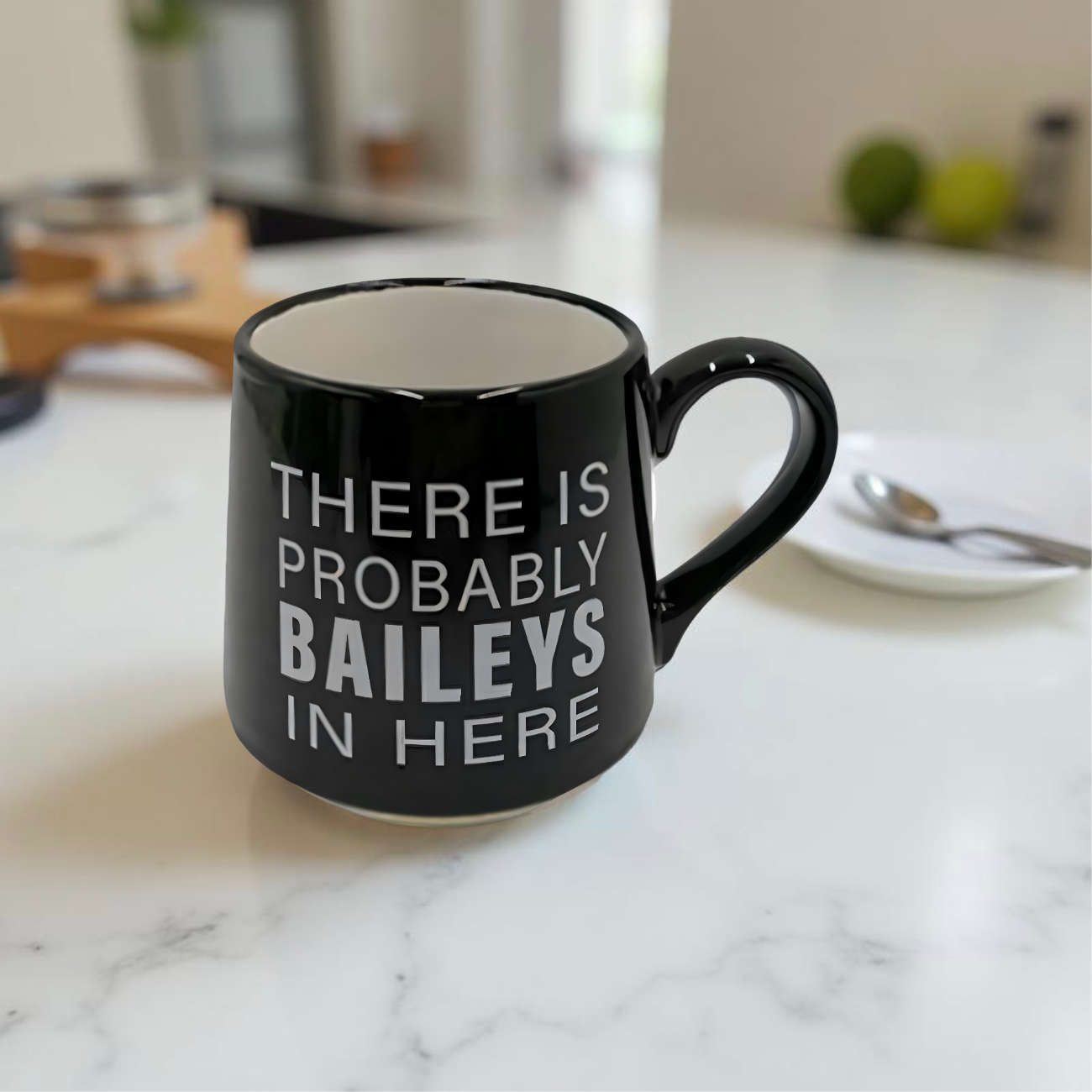 ITEM KOP 25266 - CERAMIC FAT BOTTOM "BAILEYS IN HERE MUG"