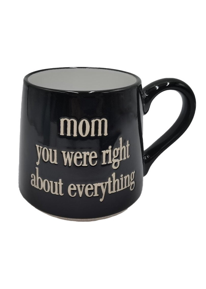 ITEM KOP 25773 - 3.75"X4" "MOM YOU WERE RIGHT" FAT BOTTOM MUG