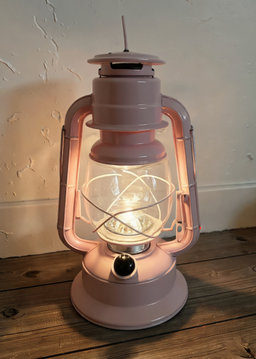 ITEM KOP 26993 - 12" LIGHT PINK  LED METAL LANTERN