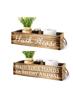 ITEM KOP 29345 - 15.5"X6"X4" WOODEN BATHROOM CADDIES