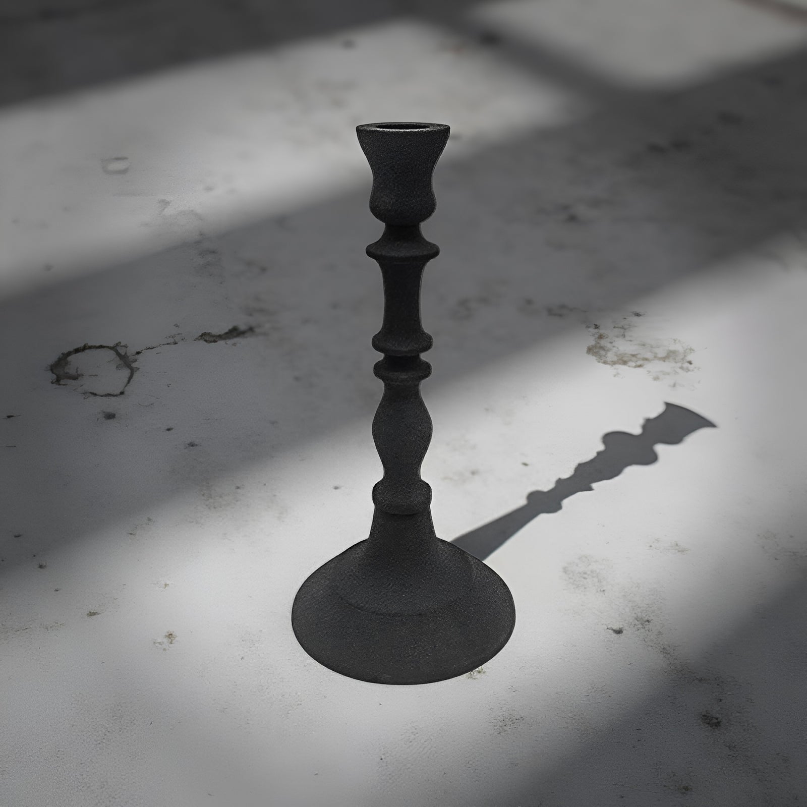 ITEM KOP 43120 - 3.25"X5.5" METAL BLACK TAPER CANDLE HOLDER