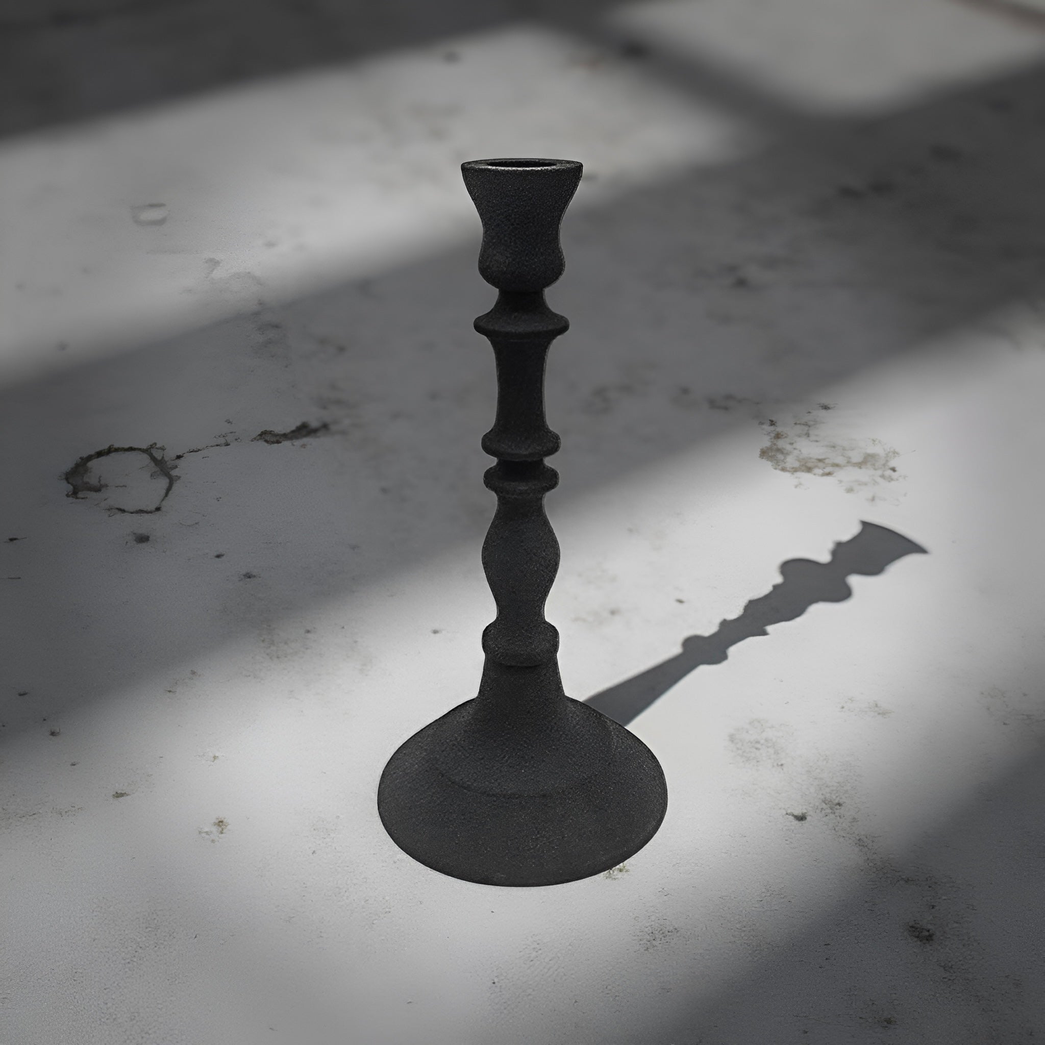 ITEM KOP 43120 - 3.25"X5.5" METAL BLACK TAPER CANDLE HOLDER