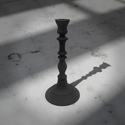 ITEM KOP 43120 - 3.25"X5.5" METAL BLACK TAPER CANDLE HOLDER