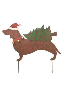 ITEM KOP 43598 - 22"X19" METAL WEINER DOG STAKE