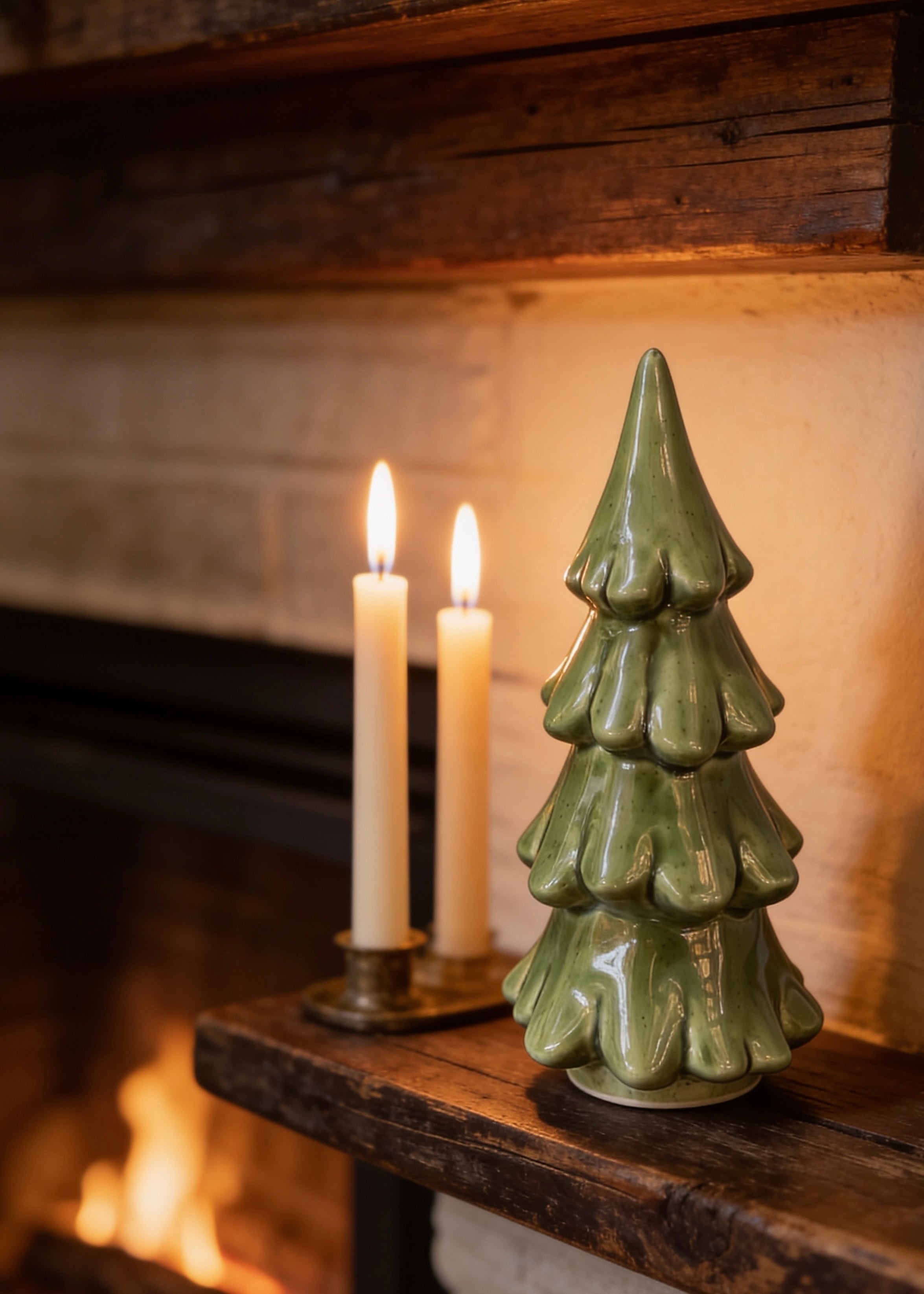 ITEM KOP 47276 - 4"X8.75" GREEN CERAMIC TREE