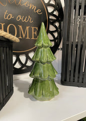 ITEM KOP 47277 - 3"X7" GREEN CERAMIC TREE