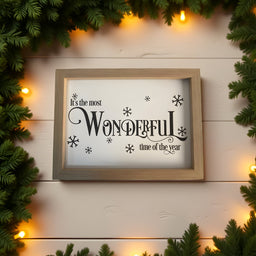 ITEM KOP 49158 - 15.5"X11.75" "ITS THE MOST WONDERFUL TIME OF THE YEAR" SIGN