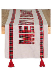 ITEM KOP 49985 - 15.5"X54.5" MERRY AND BRIGHT TABLE RUNNER