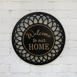 ITEM KOP 52545 - 19.5" ROUND WELCOME PLAQUE