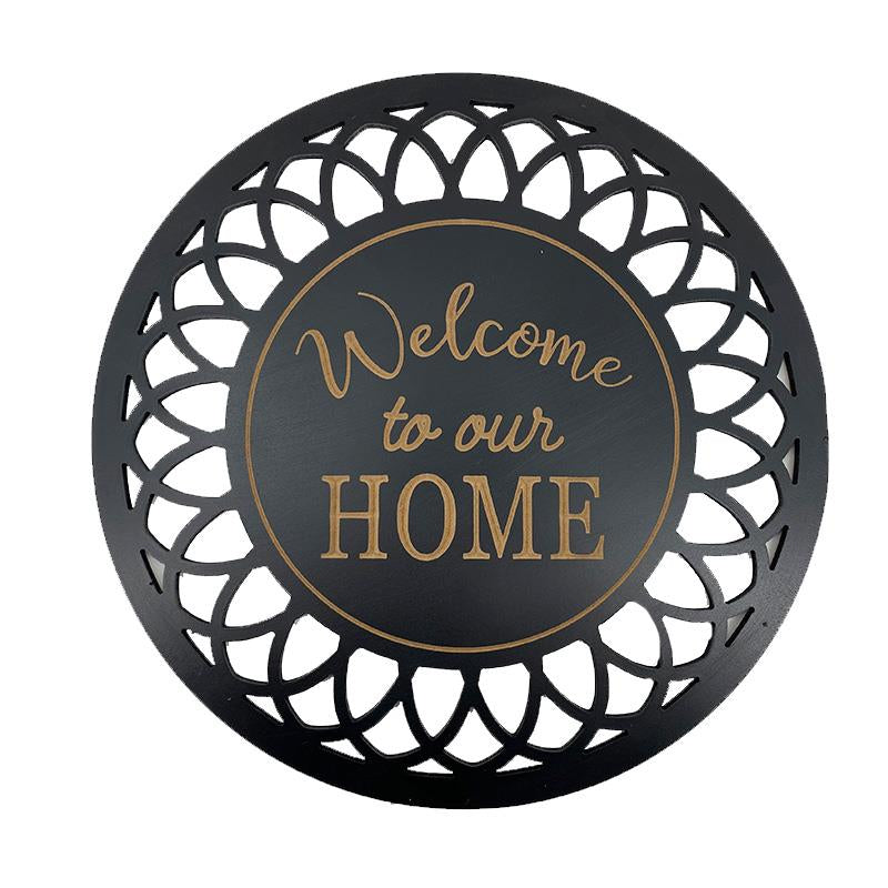 ITEM KOP 52545 - 19.5" ROUND WELCOME PLAQUE
