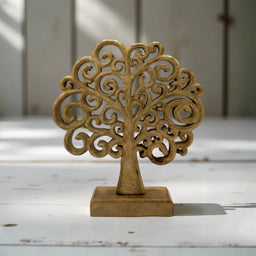 ITEM KOP 52734 - 10.75" X 9.75" WOODEN SWIRLY TREE