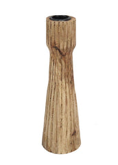 ITEM KOP 53409 - 2.5"X8" WOODEN TAPER CANDLE HOLDER