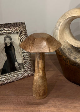 ITEM KOP 53603 - 6"X9" WOODEN MUSHROOM
