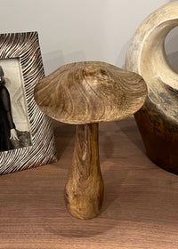 ITEM KOP 53606 - 9.5"H WOOD MUSHROOM