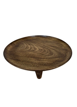 ITEM KOP 53608 - 11.75" WOODEN FOOTED PLATE