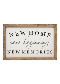 ITEM KOP 55107 - 23.5"X15.5" NEW HOME SIGN