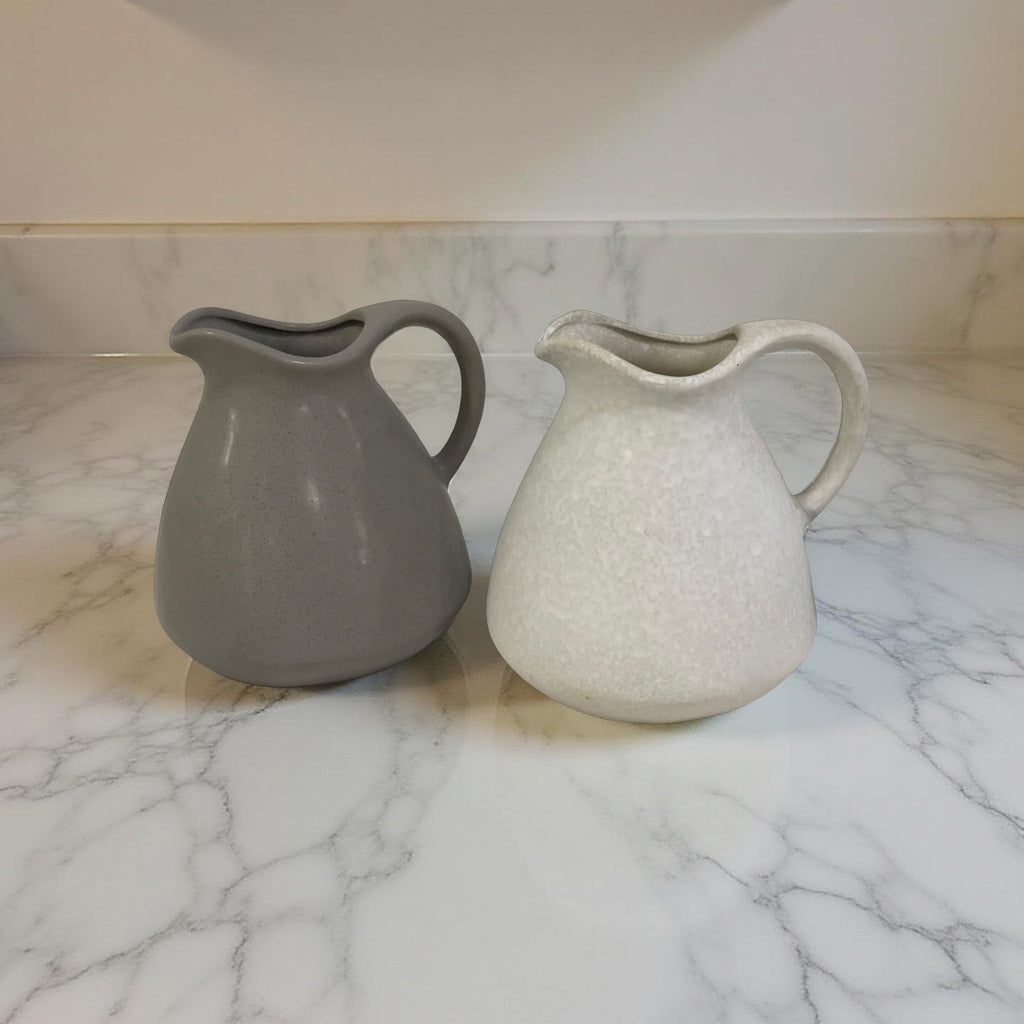 ITEM KOP 56434 - 7.25" X 7" JUG VASE - 2 ASSORTED COLOURS