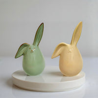 ITEM KOP 57407 - 3.25" X 5.5" CERAMIC BUNNY - 2 ASSORTED COLOURS