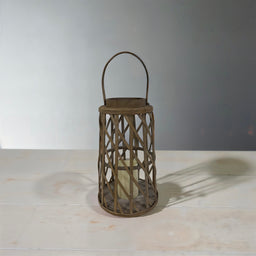 ITEM KOP 70503 - 8.25" X 13.75" LED BAMBOO LANTERN