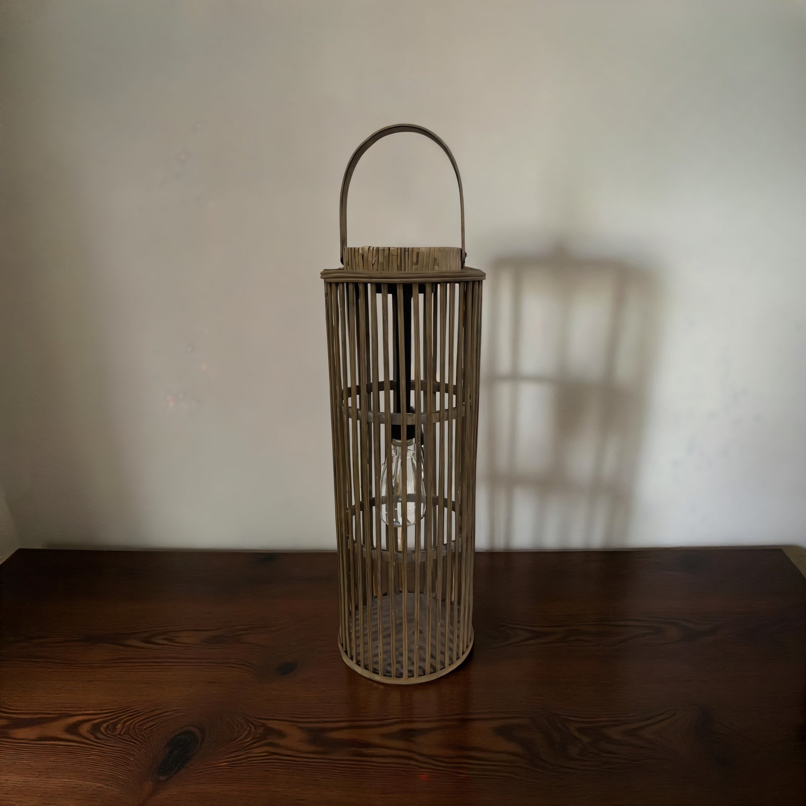 ITEM KOP 70504 - 7" X 20" LED SOLAR BAMBOO LANTERN