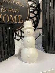 ITEM KOP 80729 - 5"X3"X7" CERAMIC SNOWMAN WITH HAT