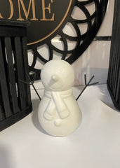 ITEM KOP 80730 - 4.75"X3"X5" CERAMIC SNOWMAN WITH SCARF