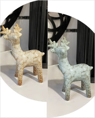 ITEM KOP 80750 - 3.5"X2"X5.25" CERAMIC SIDE FACING REINDEER