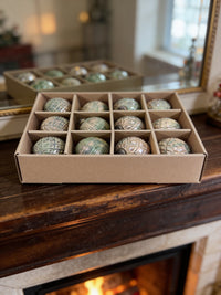 ITEM KOP 80902 - 3.25" RUSTIC COPPER PINECONE ORNAMENTS - SET OF 12