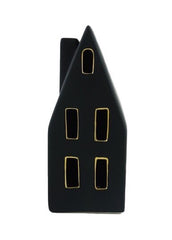 ITEM KOP 81819 - 7.25"X3"X3.25" BLACK CERAMIC LED HOUSE