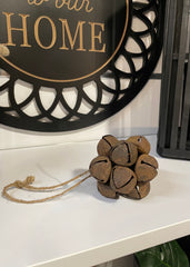 ITEM KOP 82743 - 3.25" BROWN METAL BELL ORNAMENT