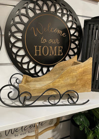 ITEM KOP 84620 - 11.75"X7.5" WOODEN SLED WITH METAL