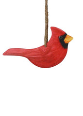 ITEM MS1793 - 5.5"L METAL DOUBLE SIDED METAL CARDINAL ORNAMENT