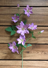 ITEM 00957 LV - 37" LAVENDER CLEMATIS SPRAY