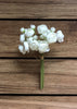 ITEM 00972 W - 11" WHITE RANUNCULUS - 6 STEMS PER BUNDLE