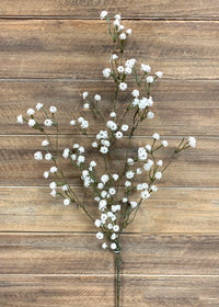 ITEM 00975 W - 35" WHITE BABY'S BREATH SPRAY