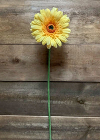 ITEM 00984 Y - 25" YELLOW FRESH TOUCH SINGLE GERBERA STEM