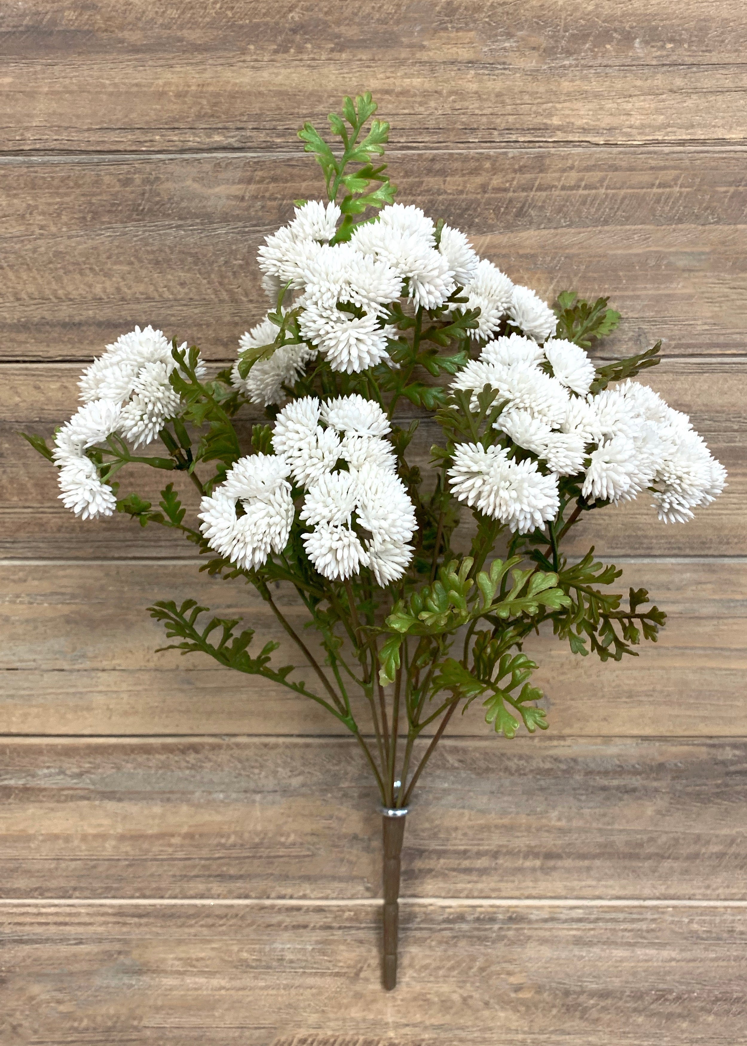 ITEM 10167 W - 16" WHITE FRESH TOUCH SEDUM CLUSTER BUSH X 7
