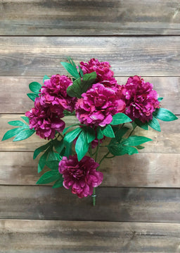 ITEM 10177 ROSE - 20" ROSE PEONY BUSH WITH 10 HEADS