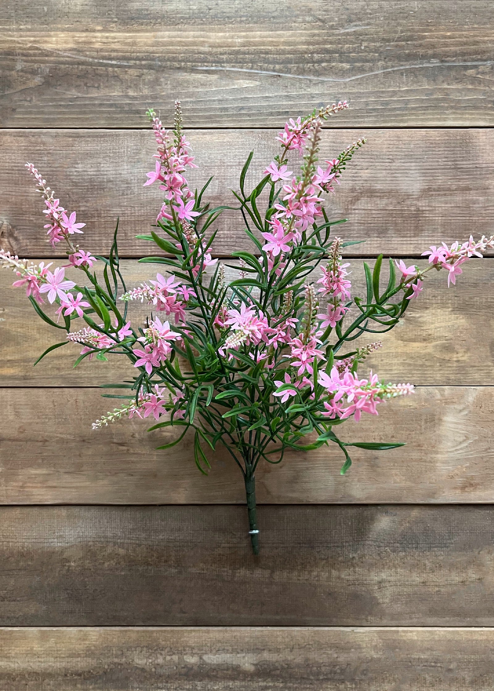 ITEM 10181 PK - 19" PINK SWEET VERONICA BUSH WITH 9 STEMS