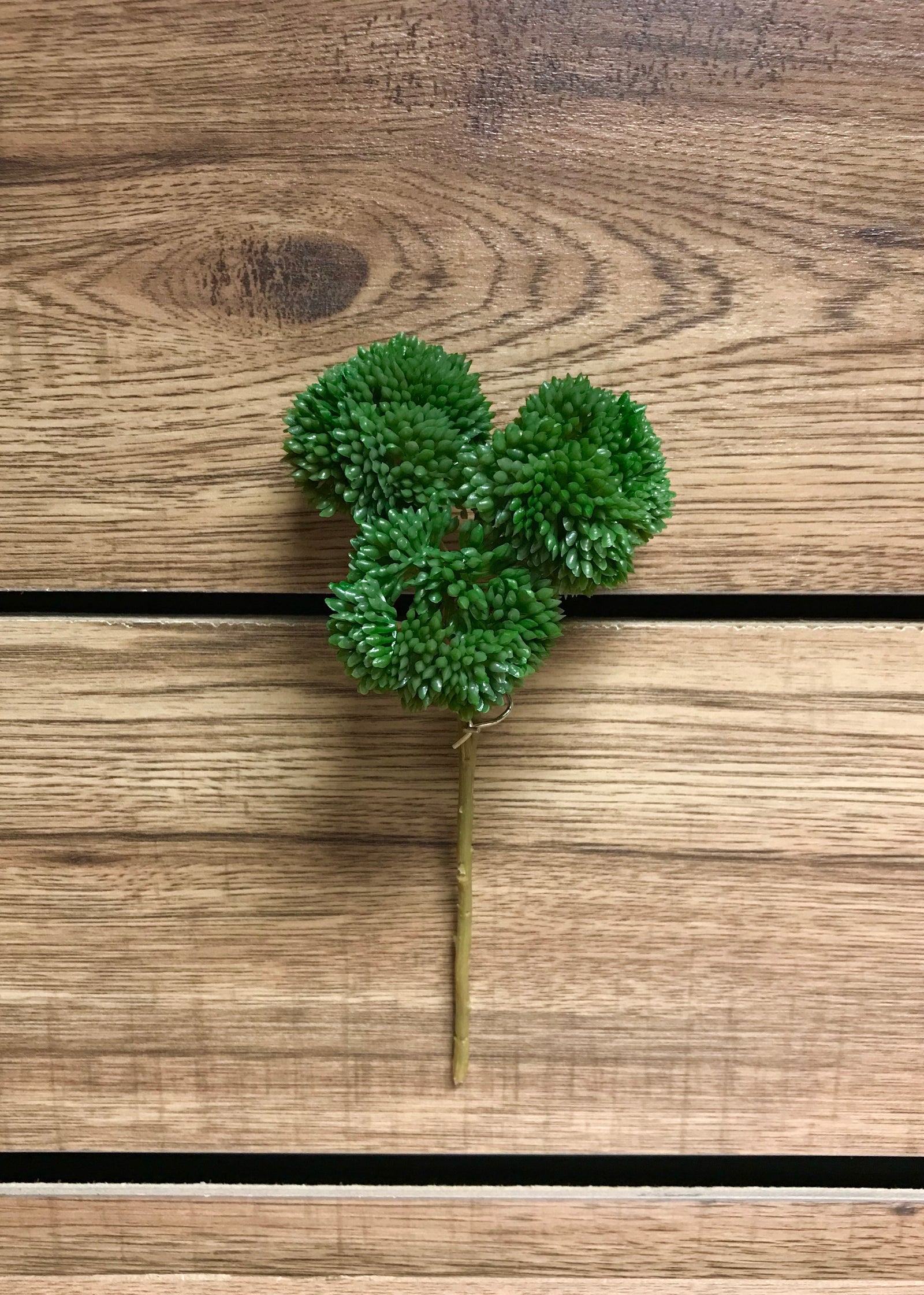 ITEM 11252 GR - 9" GREEN FRESH TOUCH SEDUM PICK