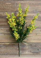 ITEM 11367 Y - 13" YELLOW SWEET VERONICA BUSH WITH 5 STEMS
