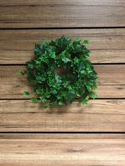 ITEM 12210 - 6.5" GREEN ENGLISH IVY WREATH WITH 143 LEAVES