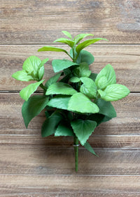 ITEM 12243 GR - 12" GREEN MINT LEAF BUSH