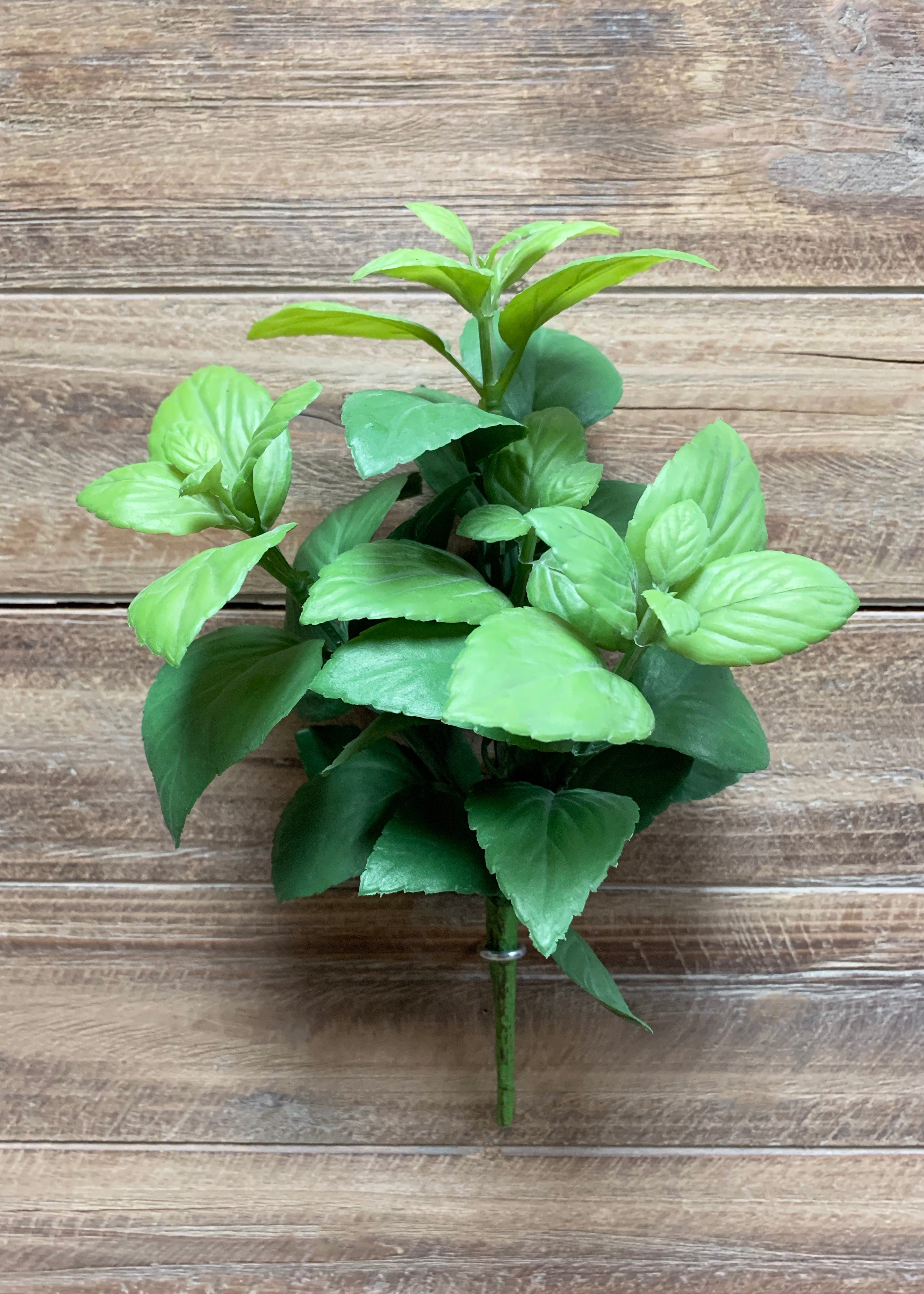 ITEM 12243 GR - 12" GREEN MINT LEAF BUSH